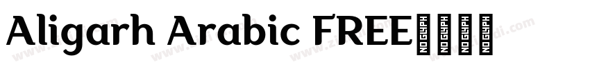 Aligarh Arabic FREE字体转换